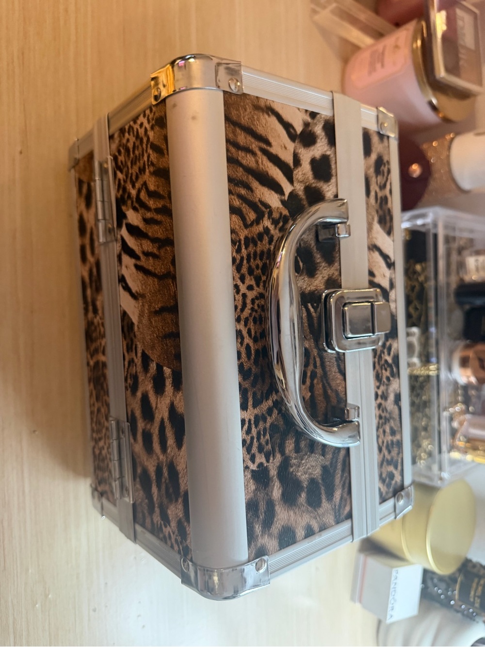 Leopard Print makeup artist box